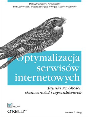 cover image of Optymalizacja serwis?w internetowych. Tajniki szybko?ci, skuteczno?ci i wyszukiwarek